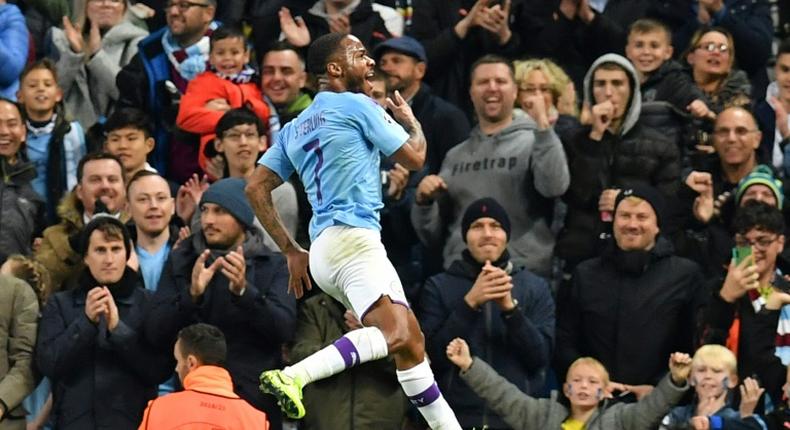 Manchester City's Raheem Sterling was unstoppable against Atalanta