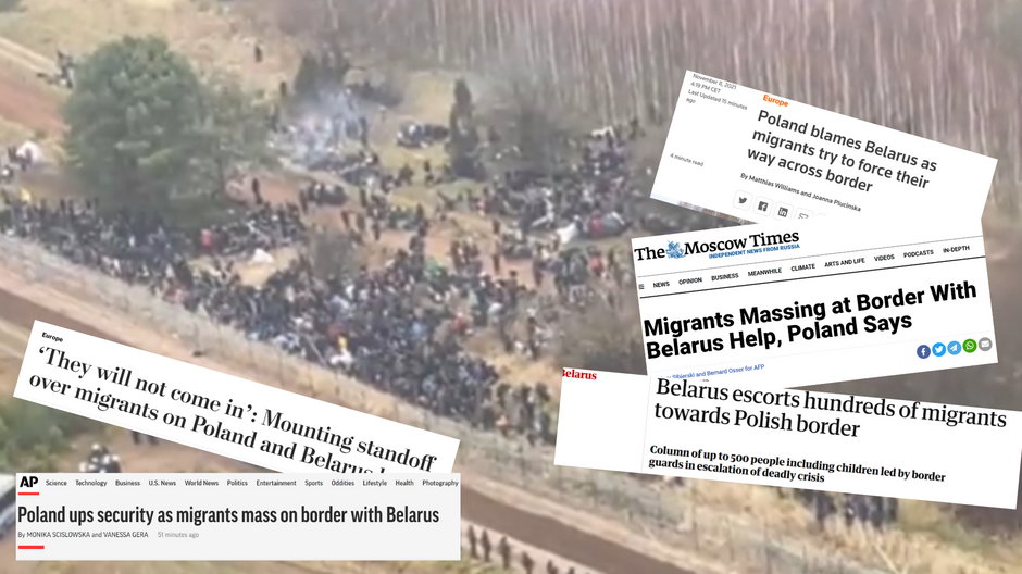 Zagraniczne media o kryzysie na granicy