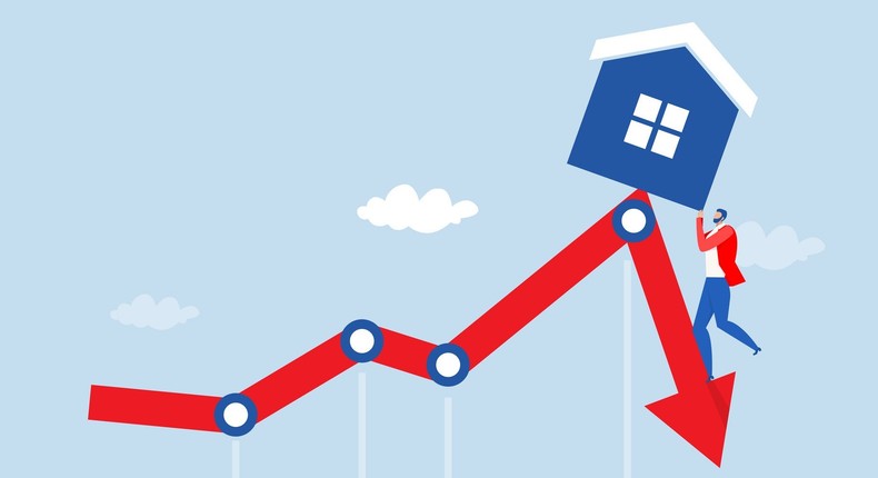 Home prices are already falling in key cities, like in Florida and Texas, housing data shows.useng/Getty Images