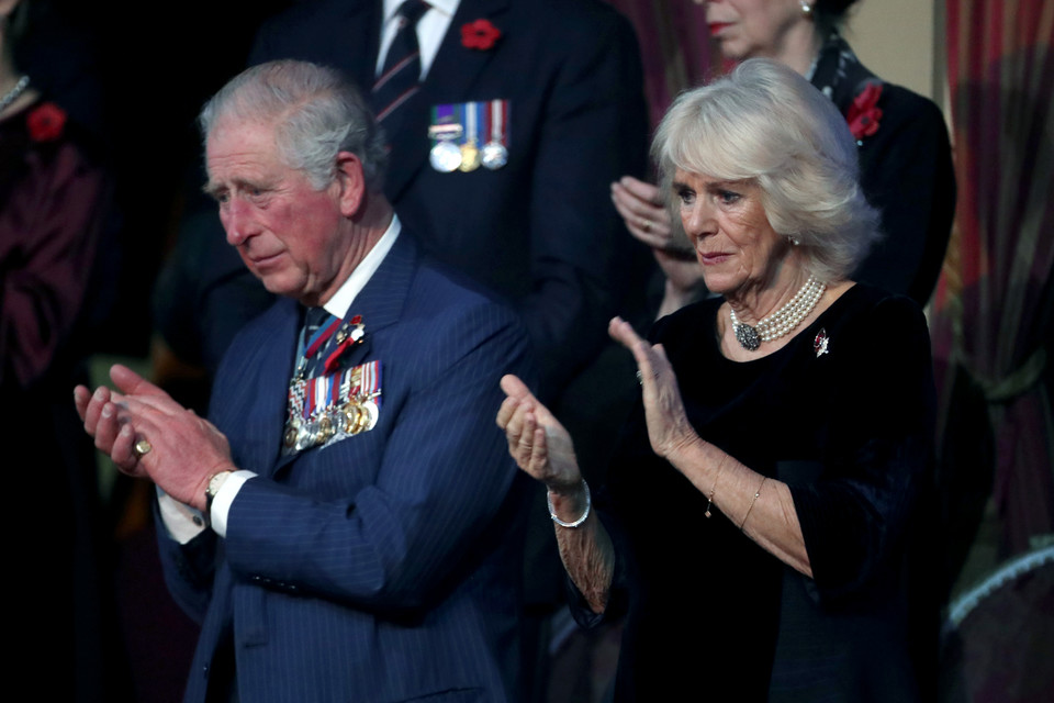 Książę Karol i księżna Camilla na obchodach Dnia Pamięci w londyńskim Royal Albert Hall