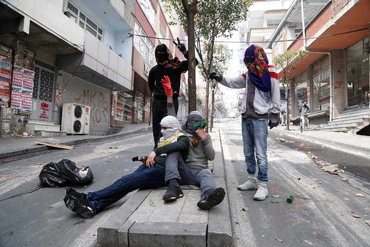 Zamieszki 1 maja w Stambule w Turcji