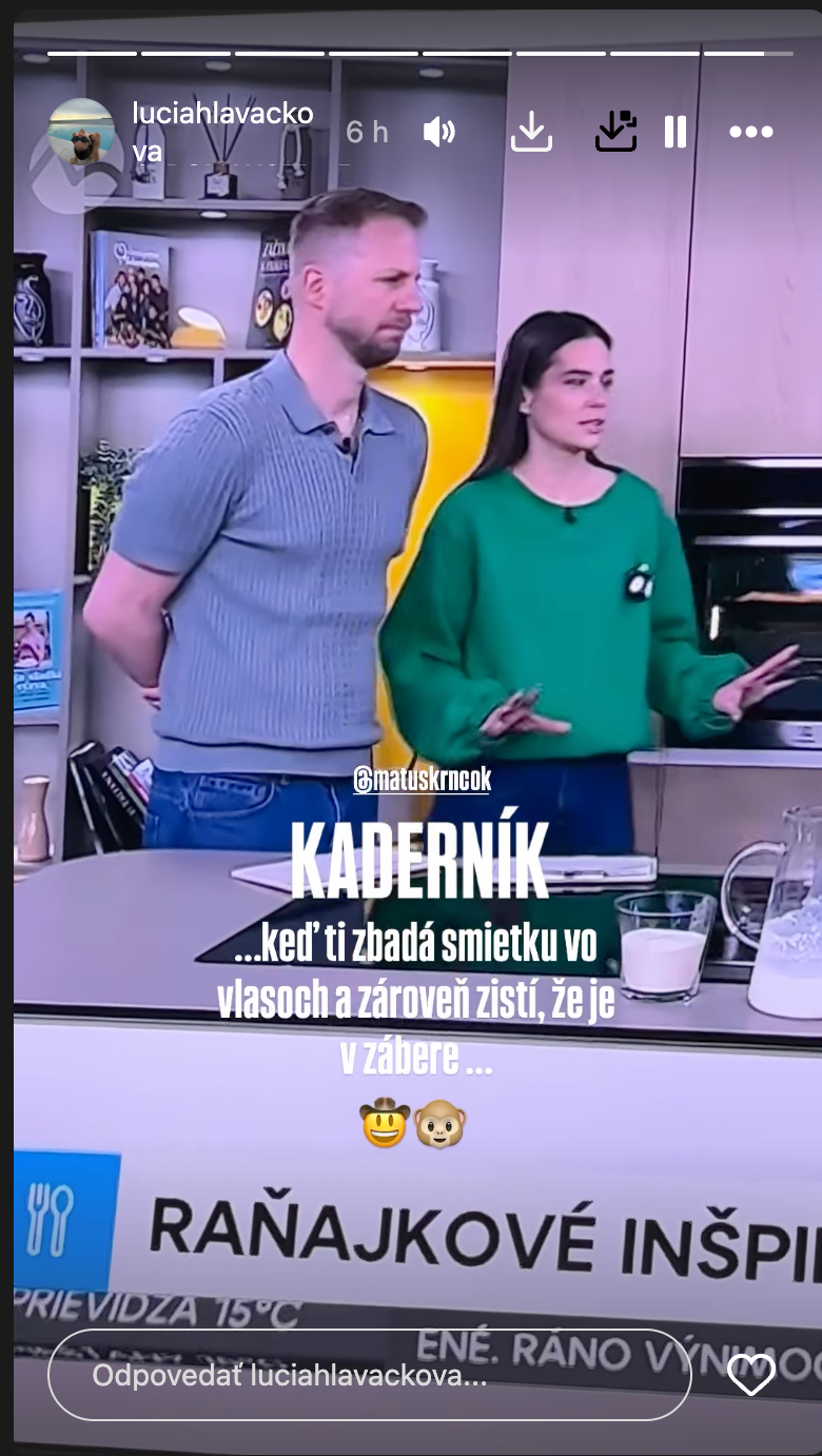 Krnčok sa neudržal. 