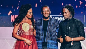 From left: Voline Ogutu, Mzengi Corey and Loukman Ali .
