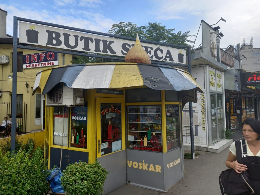 Kiosk u obliku sveće vremenom je postao simbol grada