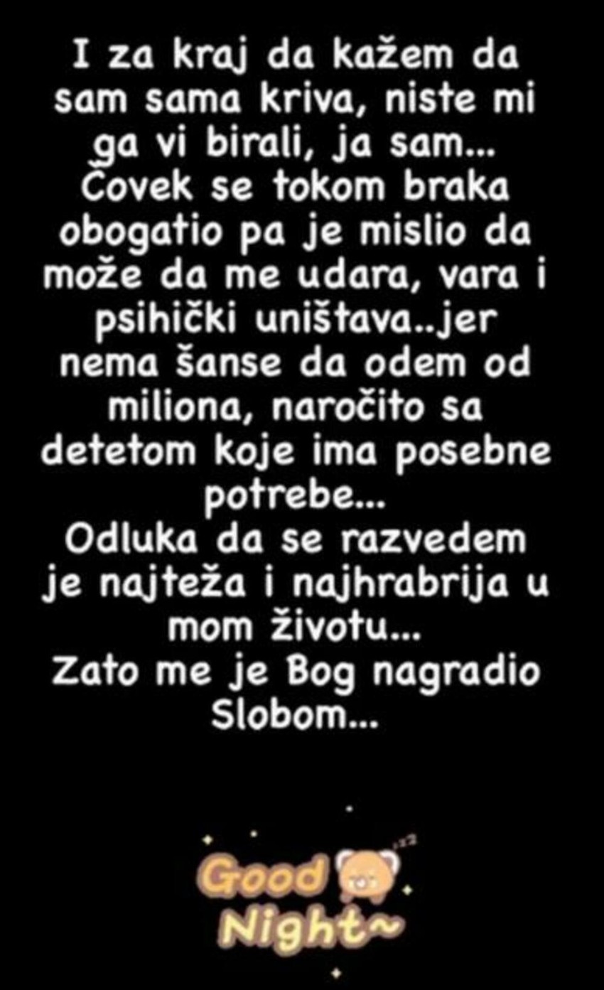 Jelena Đuričanin o bivšem mužu