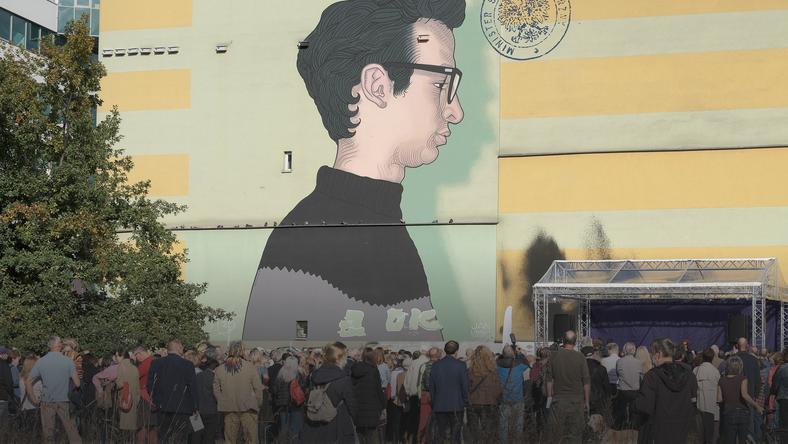 Mural upamiętniający opozycjonistę z czasów PRL Jana Lityńskiego