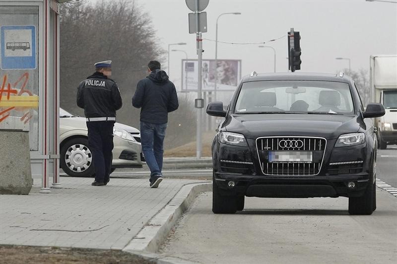 Paweł Deląg i policja