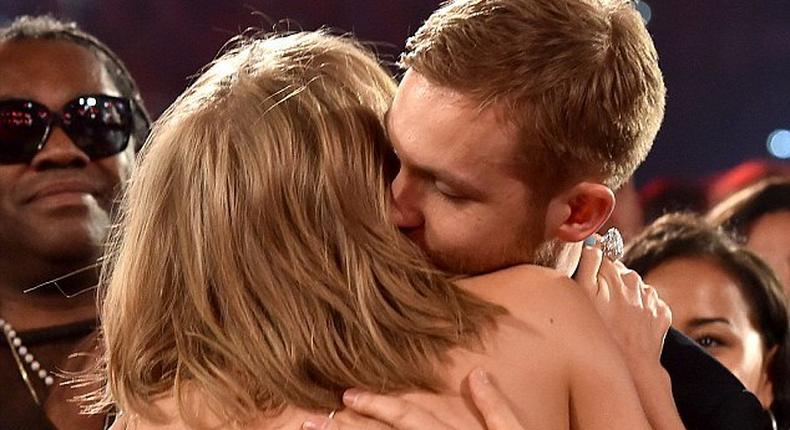 Taylor Swift and Calvin Harris kiss at Billboard Music Awards 2015