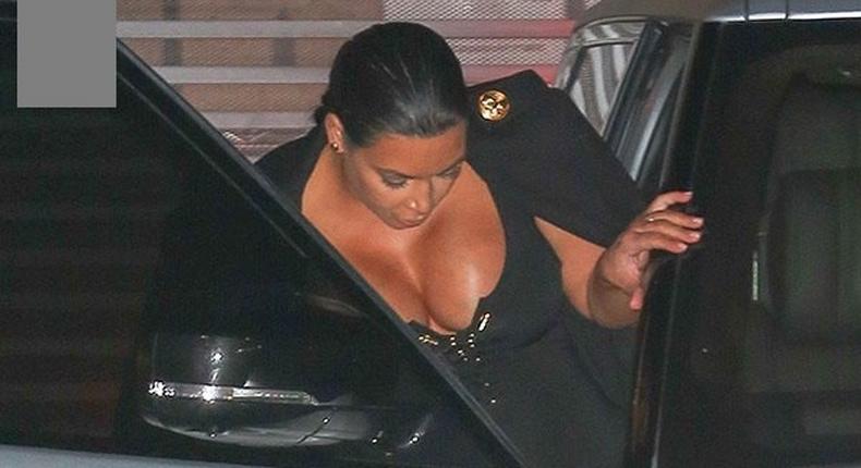 Kim Kardashian's massive cleavage steals spotlight in L.A 