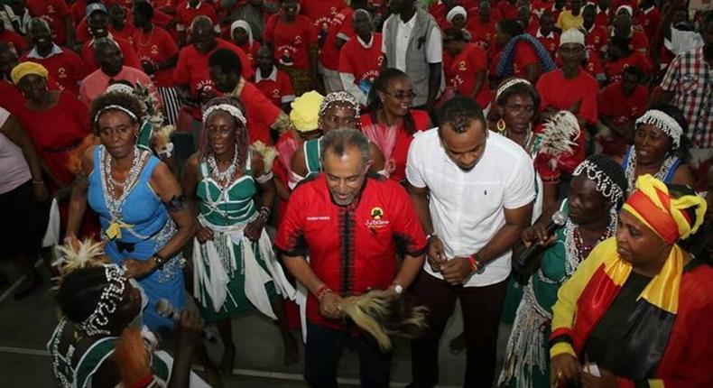 Shahbal when he was endorsed for Governor by the Kamba Community at Lohana hall, Mvita Constituency. 