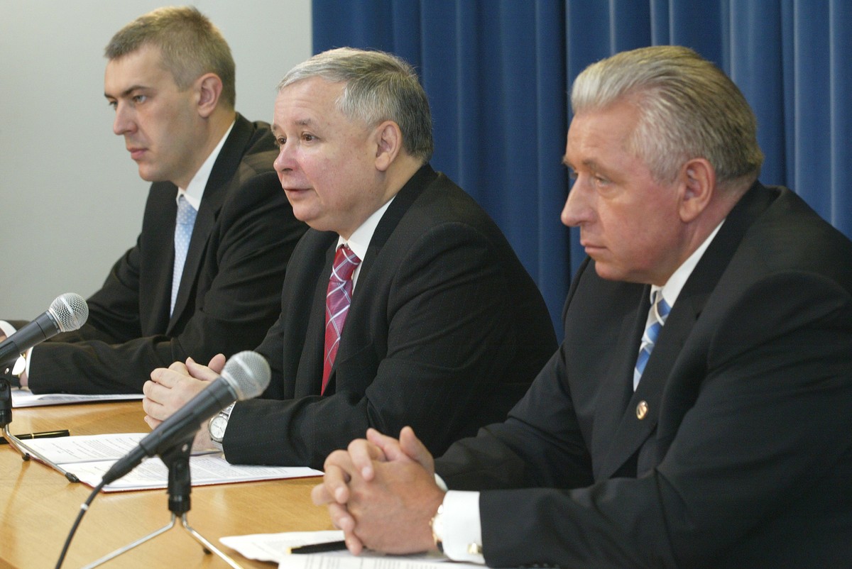 Roman Giertych, Jarosław Kaczyński i Andrzej Lepper