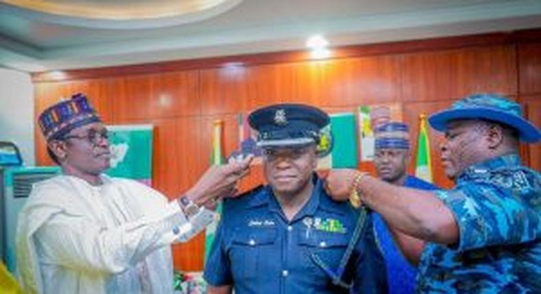 Gov Buni decorates CSO, Yobe Government House, with the rank of CSP