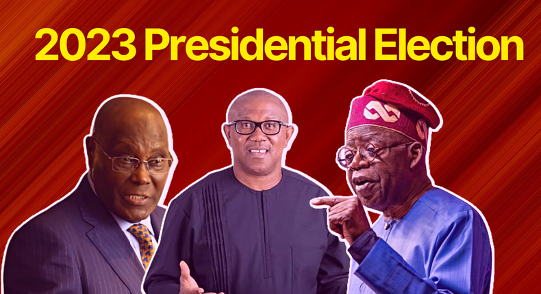 Nigeria's 2023 presidential election is closely-contested by Atiku Abubakar, Peter Obi and Bola Tinubu,