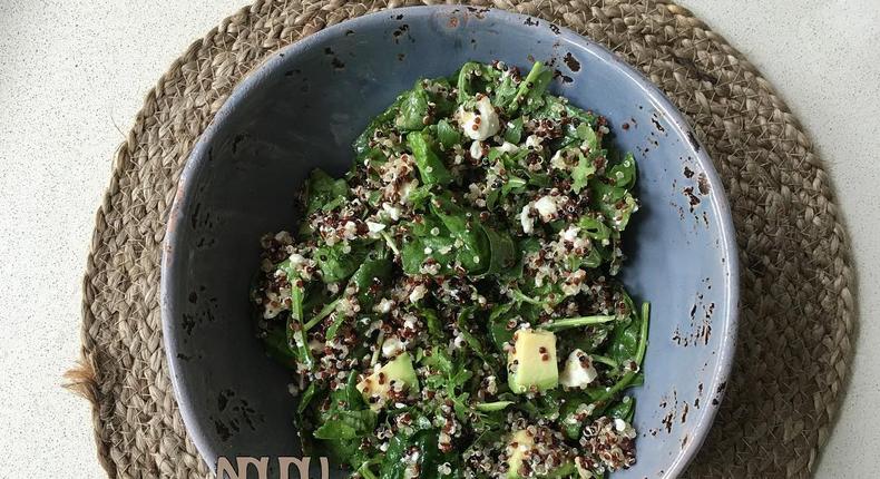 Quinoa and avocado salad (Ndudu by FaFa)