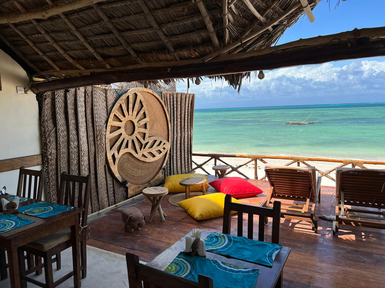 Wnętrza jednego z hoteli Pili Pili na Zanzibarze.