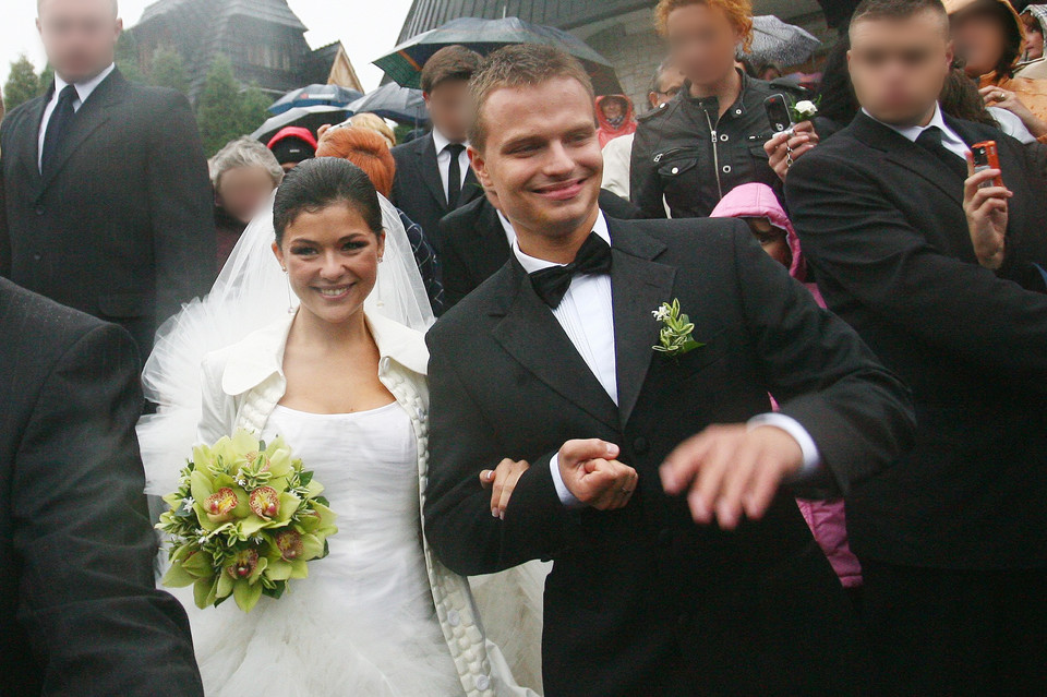 Katarzyna Cichopek i Marcin Hakiel w dniu ślubu