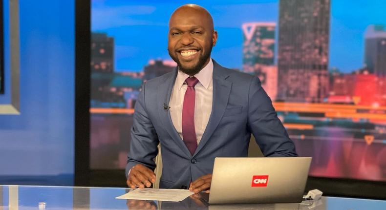 Larry Madowo at CNN studio