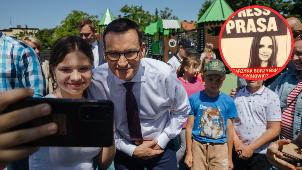 Premier chwalił się placem zabaw. Zlekceważył dziennikarkę, ale miał propozycję