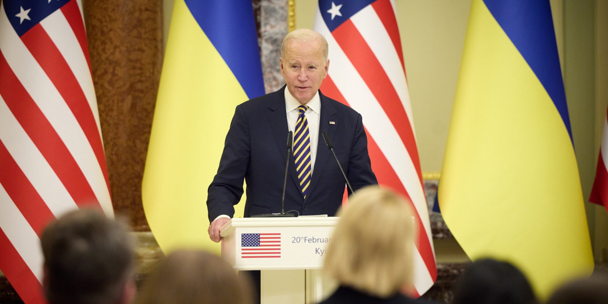Prezydent USA Joe Biden w Kijowie. 