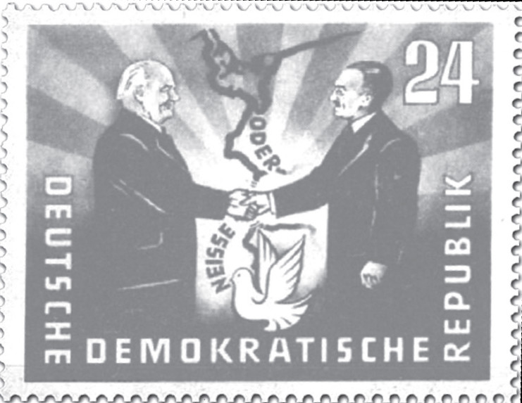 Pamiątkowe znaczki pocztowe i "oficjalna" przyjaźń PRL-NRD. Niemiecka Republika Demokratyczna, 1951 r.