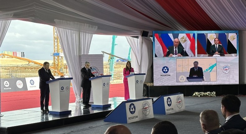 President Putin and Sisi launch fourth unit of Egypt's Russian-built nuclear plant