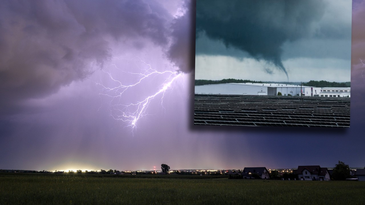 Niezwykłe zjawisko nad Wielkopolską. Nad ziemią utworzył się lej kondensacyjny [NAGRANIE]