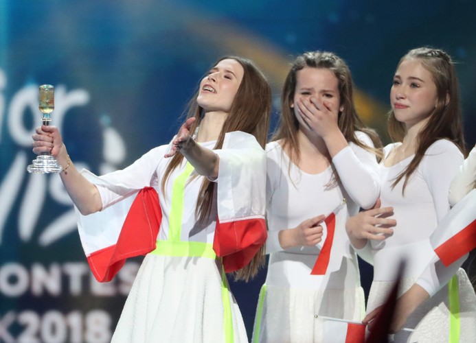 Roksana Węgiel podczas konkursu Eurowizja 2018
