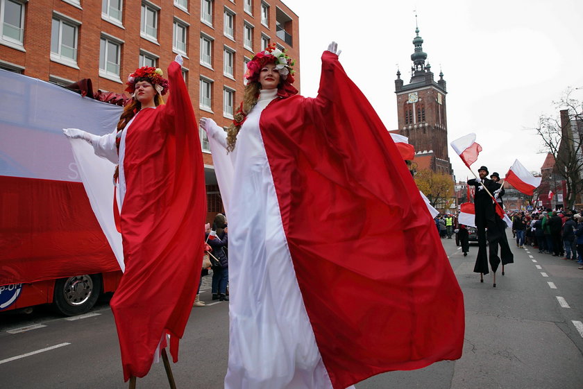 parada niepodległości w Gdańsku