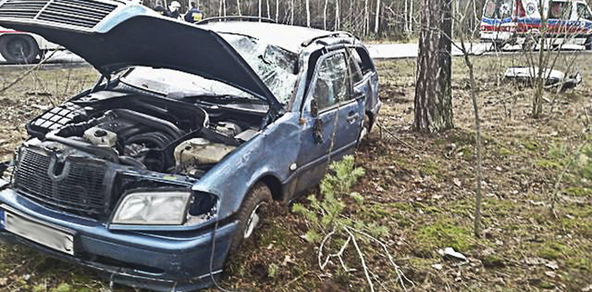 Straszny wypadek na "trasie śmierci". W aucie ciężarna i dziecko