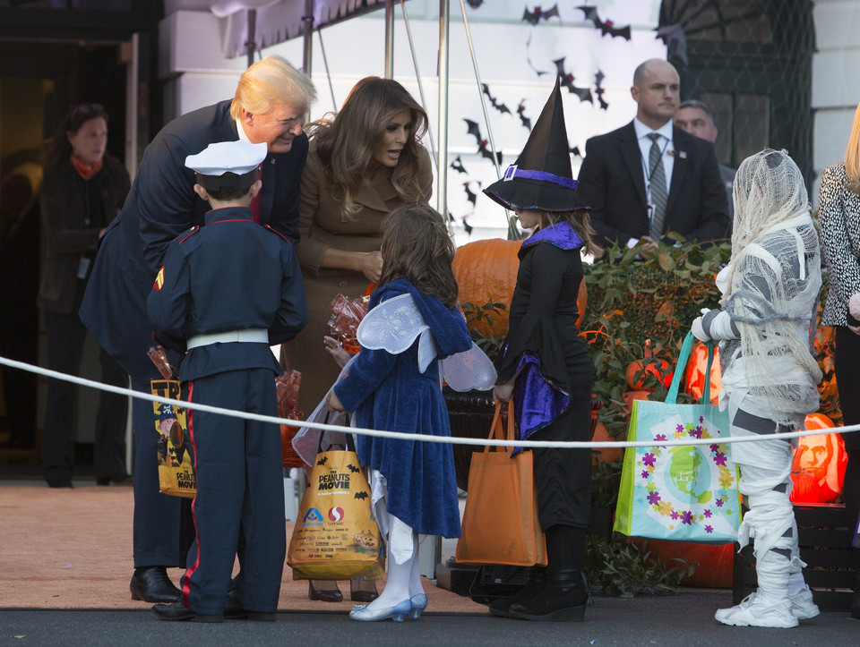 Donald Trump i Melania Trump na Halloween