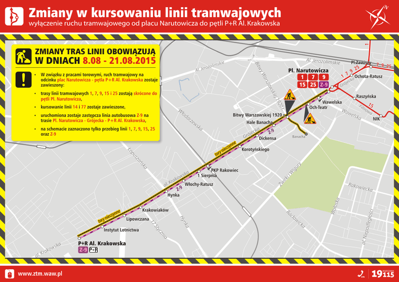 Zmiany w funkcjonowaniu tramwajów