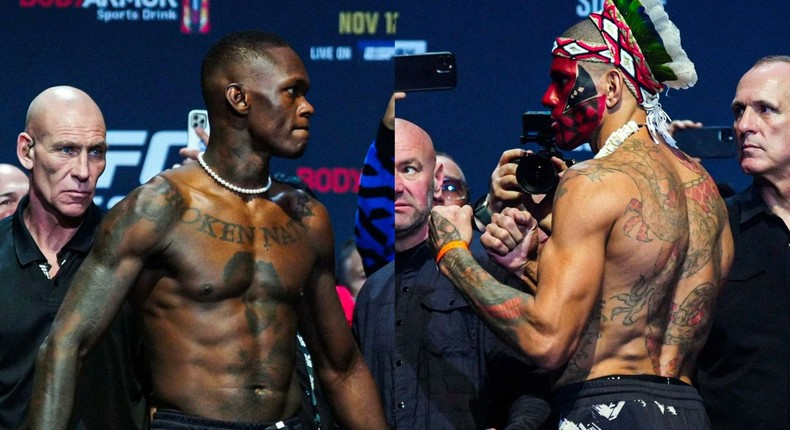 Adesanya the champion goes against Pereira the number six ranked contender in the middleweight division