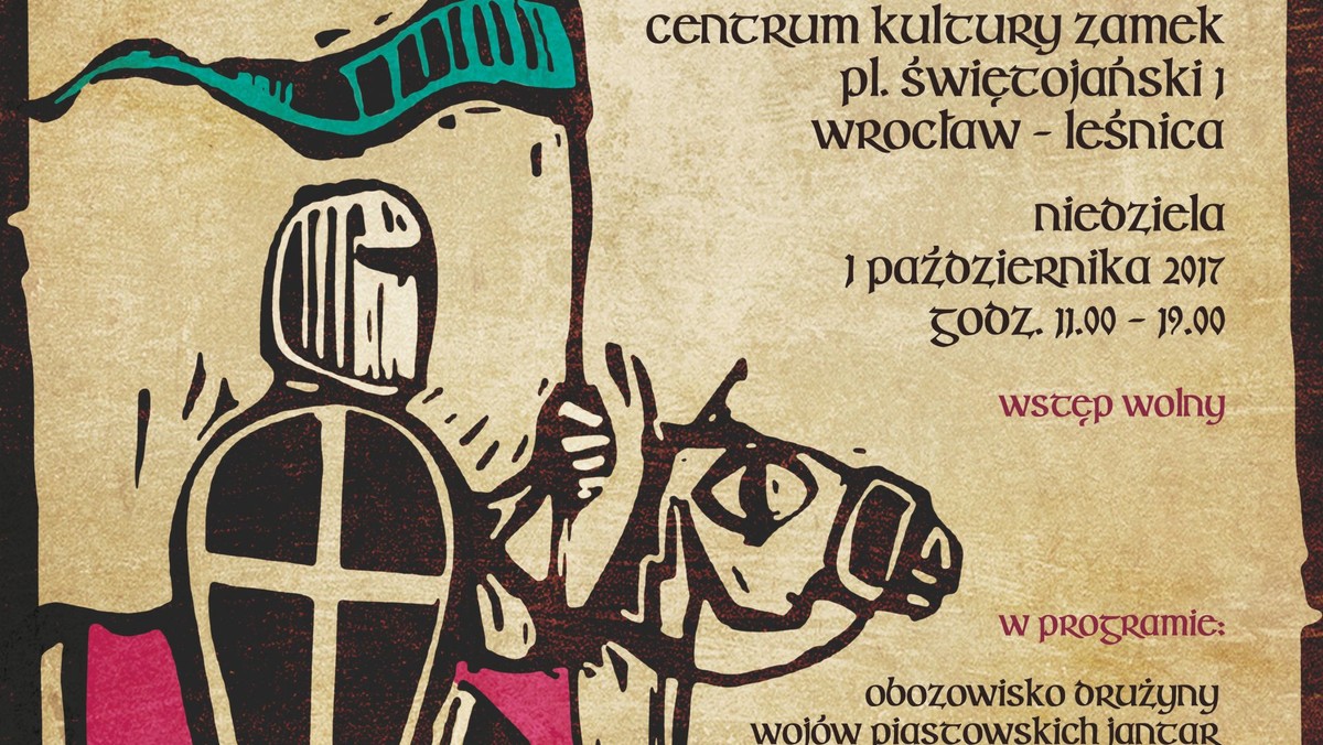 W najbliższą niedzielę na Zamku w Leśnicy odbędzie się Jarmark Jadwiżański. W programie imprezy są m.in. walki rycerzy, wielka inscenizacja bitwy, koncerty muzyki dawnej i pokazy rzemiosł. Dla najmłodszych zostanie natomiast przygotowany średniowieczny plac zabaw. Wydarzeniu już tradycyjnie będzie towarzyszył jarmark kupiecki. Początek o godz. 11.