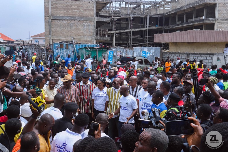 Ga Mantse and Greater Accra Regional Minister join forces to clean the city