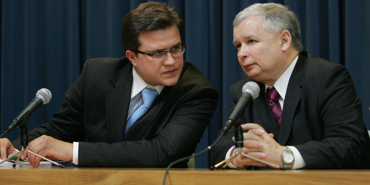 Michał Krupiński i Jarosław Kaczyński