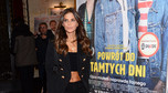 Weronika Rosati na premierze filmu "Powrót do tamtych dni"