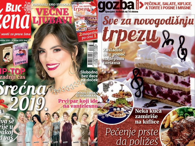 Novogodišnja „Blic žena“ na kioscima je od subote 29. decembra