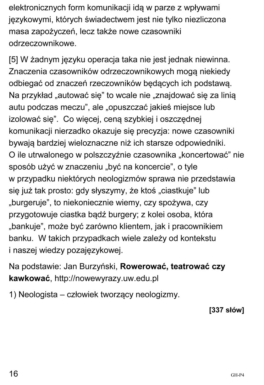 Egzamin Gimnazjalny 2018: Język polski - Odpowiedzi i Arkusze