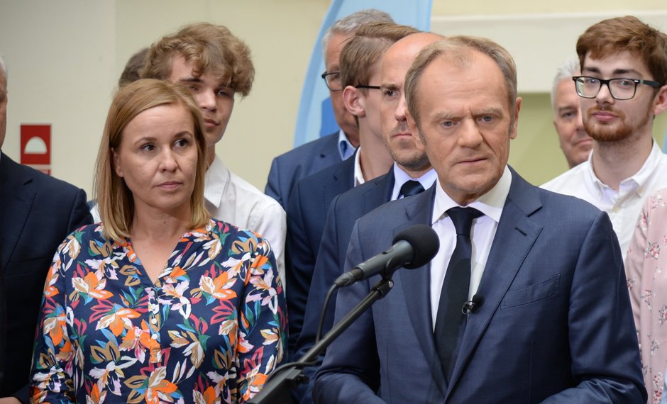 Donald Tusk i Magdalena Filiks w 2021 r.