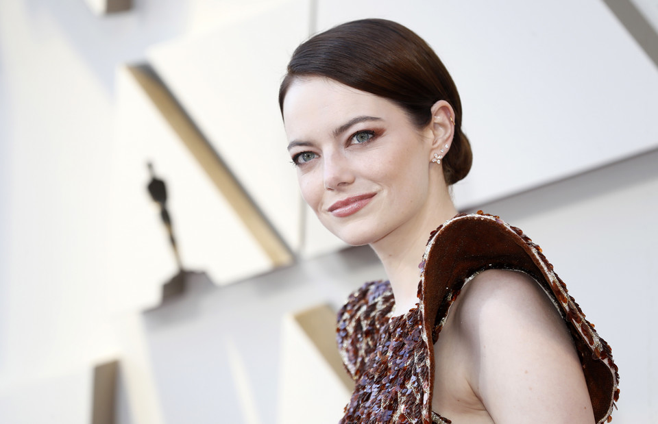 Oscary 2019: Emma Stone w dziwnej sukni 