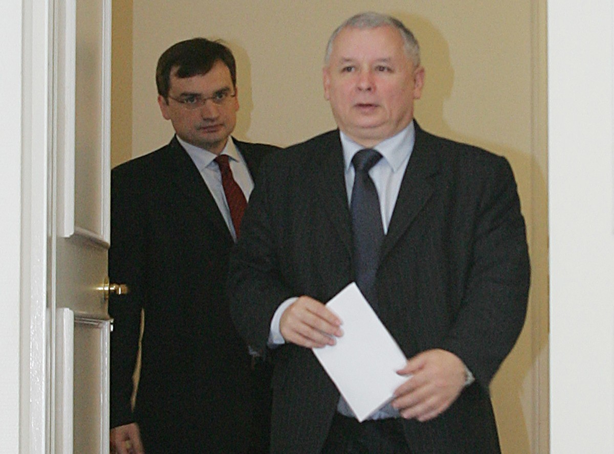 Zbigniew Ziobro Jaroslaw Kaczynski, pażdziernik 2006