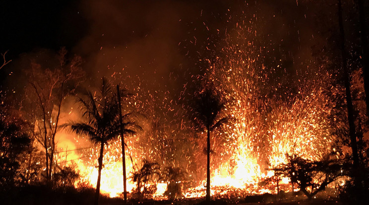Csütörtökön tört ki a Kilauea vulkán /Fotó: AFP
