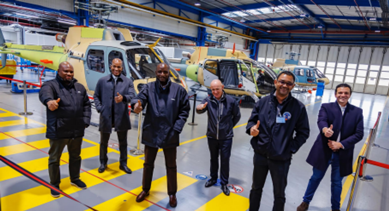  Left to right; Adedayo Odusote (Head of Sales and Marketing, EAN Aviation), Segun Demuren (MD/CEO, EAN Aviation), Tayo Aiyetan (Head of Operations, EAN Aviation), Eric Gilles (Area Sales Manager, Airbus Helicopters), Alyosha Saliu Lawal (Head of Maintenance, EAN Aviation) & Joseph Baptiste (Product Marketing Manager, Airbus Helicopters) 