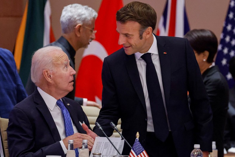 Biden i Macron na szczycie G20 we wrześniu 2023