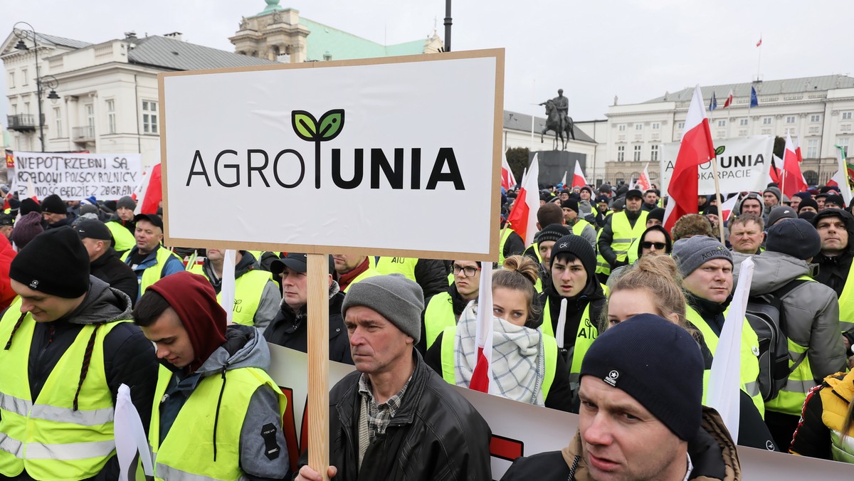 Protest rolników w Warszawie