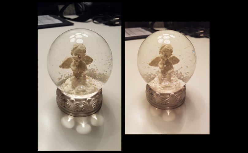 Po lewej zdjęcie zrobione aparatem w telefonie Samsung Galaxy S6, po prawej - S7