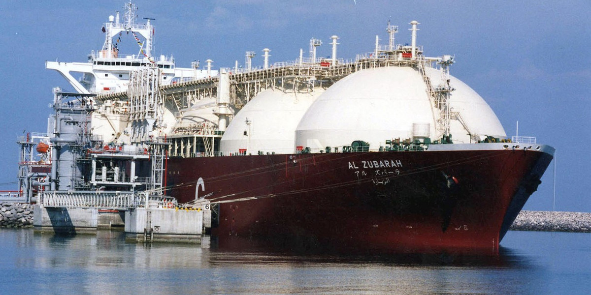 Katarski statek do transportowania gazu