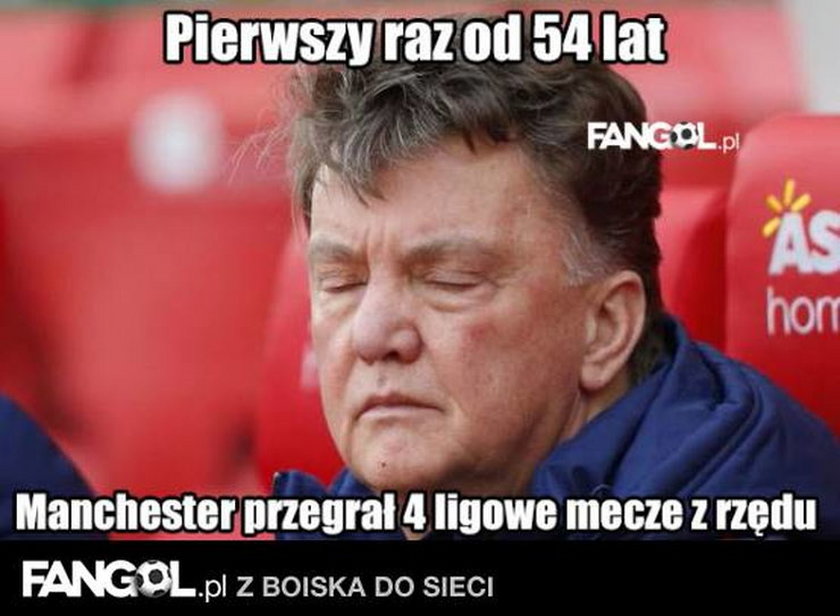 Memy po blamażu Manchesteru United. Fani chcą głowy van Gaala! GALERIA