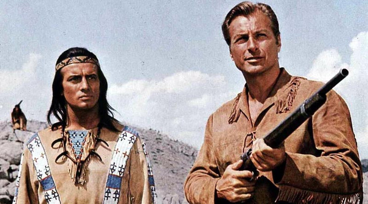 Winnetou és Old Shatterhand (Pierre Brice és Lex Barker) (Fotó: RAS-archív)