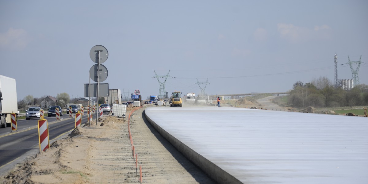 Przy wyborze nawierzchni autostrady A1 drogowcy zdecydowali się na zastosowanie betonu